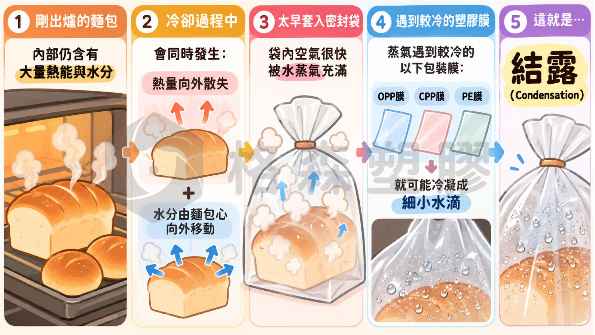 ●麵包剛出爐多久可以裝袋？裝袋溫度、冷卻時間與袋內水氣｜格森塑膠
