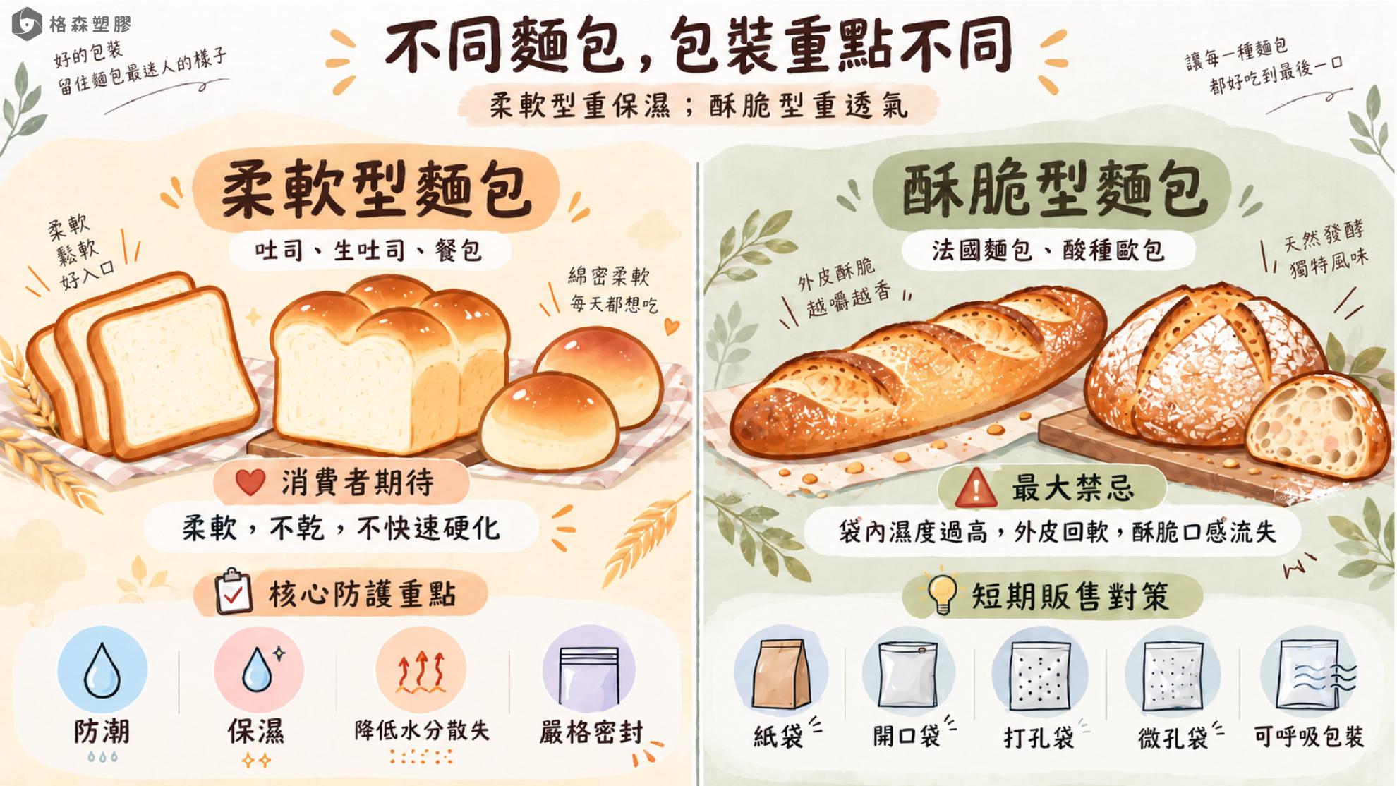 ●麵包袋起霧是材質選錯嗎?袋內水珠、結露、防霧膜與包裝改善|格森塑膠 ●麵包袋起霧是材質選錯嗎?袋內水珠、結露、防霧膜與包裝改善|格森塑膠